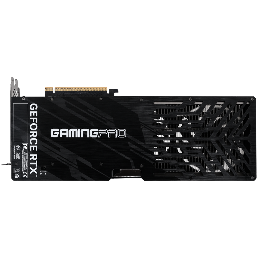 PALIT GeForce RTX 5070 Ti GamingPro-S 16GB GDDR7 256 bit, 1x HDMI 2.1b, 3x DP 2.1b, 3 Fan, 1x 16-pin pwr connector, 750W, 331.9 x 127.1 x 49.7 mm, NE7507T019T2-GB2031U - Image 4