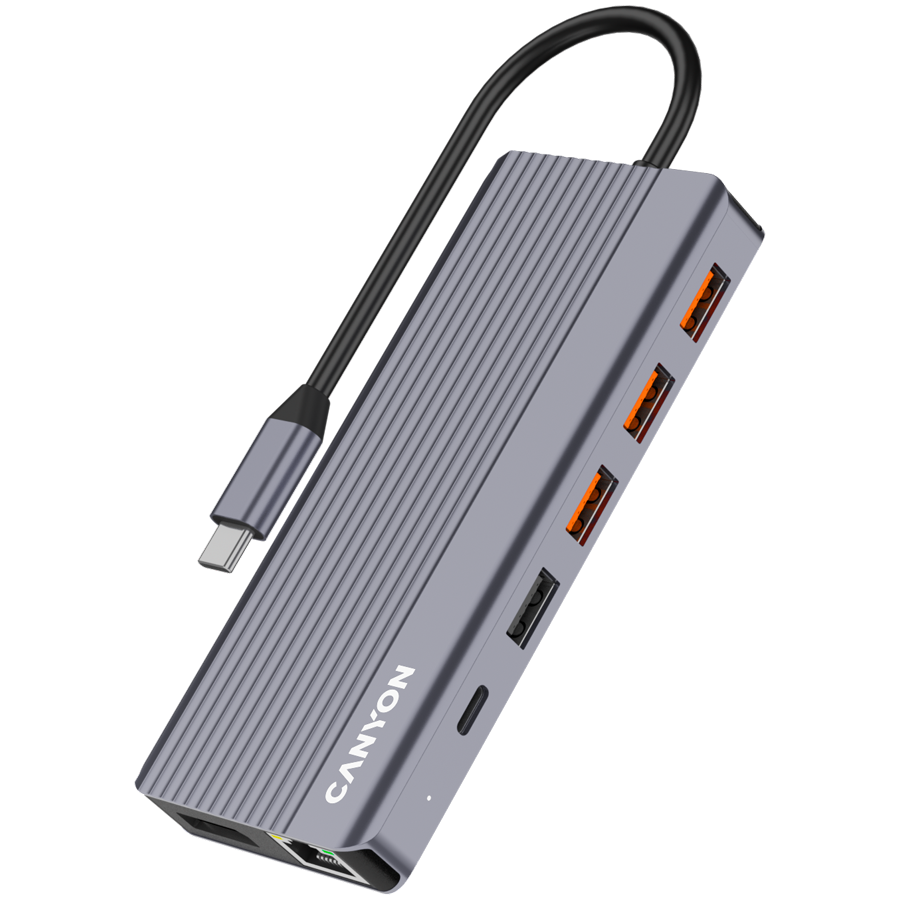 CANYON hub DS-16 13in1 4k USB-C Grey - Image 2