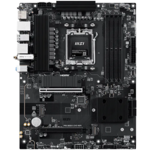MSI PRO B850-S EVO WIFI, ATX, Socket AM5, 4x DDR5 Dual Channel up to 8200(OC)MHz, 2x PCIe x16 slot, 3x M.2 slot, 4x USB 2.0, 2x USB 5Gbps, 2x USB 10Gbps, 1x USB 10Gbps Type-C, HDMI, DP, 7.1 HD Audio, 5G LAN, WiFI 7, BT, 3Y