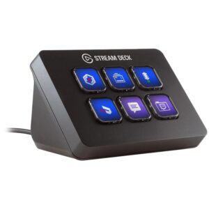 Elgato Stream Deck Mini, 6 fully customizable LCD keys at your fingertips. All poised to trigger unlimited actions upon a single tap
