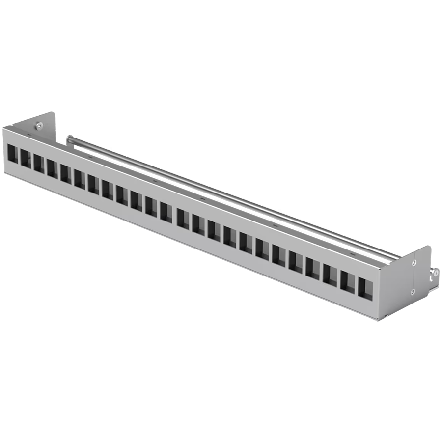 Ubiquiti UACC-Rack-Panel-Patch-Blank-24 Standalone insert that can be easily installed into an existing network equipment rack to create a clean, uniform aesthetic