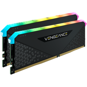 CORSAIR DDR4, 3200MHz 32GB 2x16GB Dimm, 16-20-20-38, XMP 2.0, Vengeance RGB RS Heatspreader, RGB LED, Black PCB, 1.35V, for AMD Ryzen & Intel XMP
