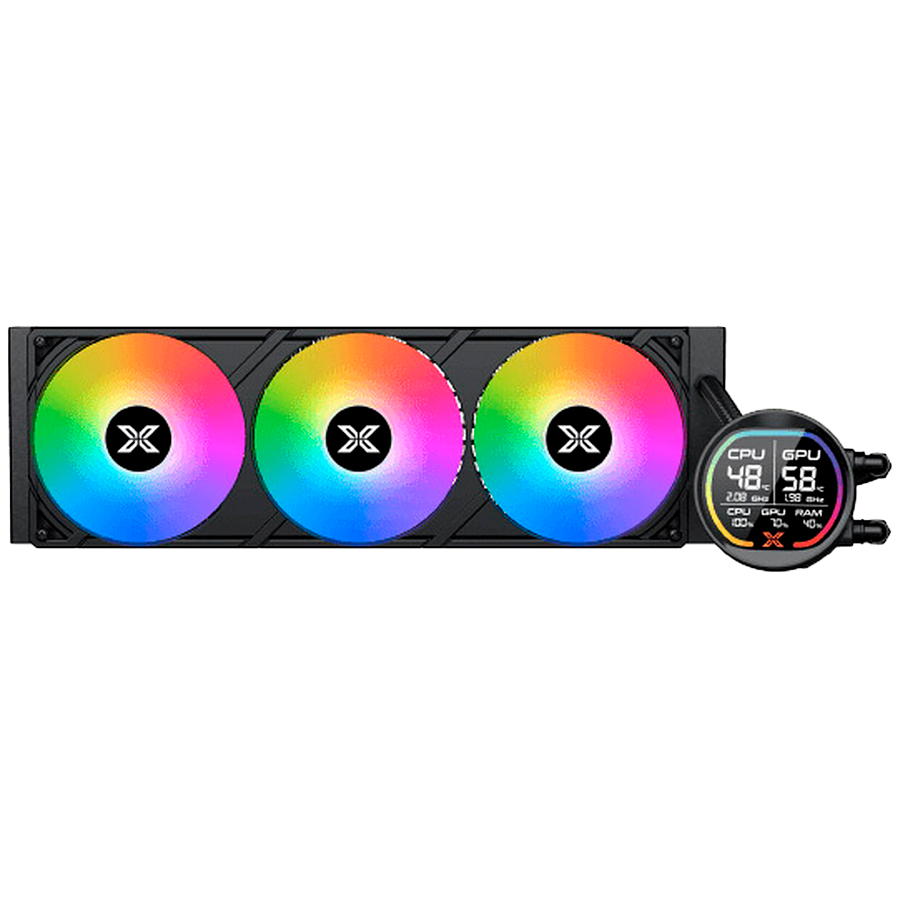 Xigmatek LK Pro 360 Digital (BK AIO,Digital LCD Pump & 360mm PWM Fan,Mini ARGB Controller,Intel & AMD & 20xx) - Image 2
