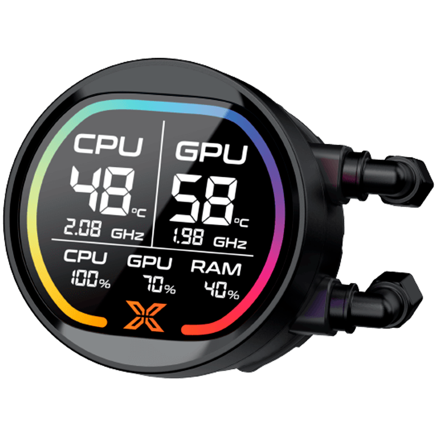 Xigmatek LK Pro 360 Digital (BK AIO,Digital LCD Pump & 360mm PWM Fan,Mini ARGB Controller,Intel & AMD & 20xx) - Image 4
