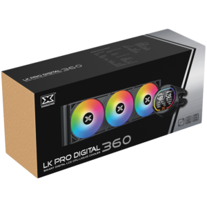 Xigmatek LK Pro 360 Digital (BK AIO,Digital LCD Pump & 360mm PWM Fan,Mini ARGB Controller,Intel & AMD & 20xx)