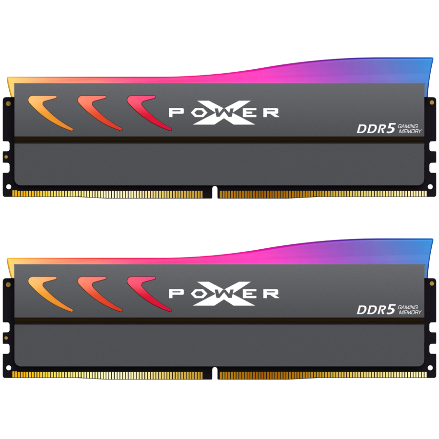 SILICON POWER 32GB (16Gx2) XPOWER Storm DDR5 RGB Gaming UDIMM, DDR5-6000, C36, 2Gx8 SR, RGB-UDIMM, w/HS-G