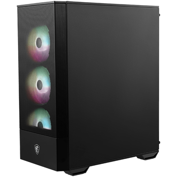 MSI MAG FORGE 112R, Mid-Tower, ATX/M-ATX/ITX, 2x USB 3.2 Gen 1 Type-A, 1x Audio/1x Mic, Insta-light Loop Button, ARGB Hub, 4x 120mm ARGB Fans, 4mm Tempered Glass - Image 2