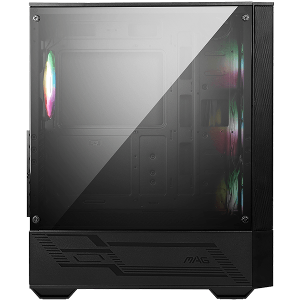 MSI MAG FORGE 112R, Mid-Tower, ATX/M-ATX/ITX, 2x USB 3.2 Gen 1 Type-A, 1x Audio/1x Mic, Insta-light Loop Button, ARGB Hub, 4x 120mm ARGB Fans, 4mm Tempered Glass - Image 3