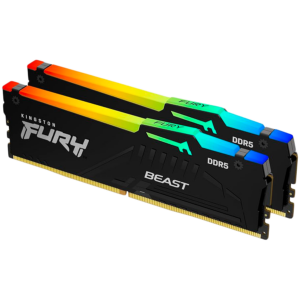 Kingston 64GB 6000MT/s DDR5 CL36 DIMM (Kit of 2) FURY Beast RGB