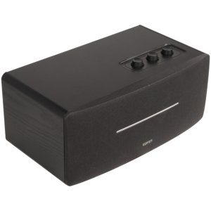 Edifier D12 2.0 Bluetooth Speaker, BT V5.0, RCA, AUX, 2x 4-inch Midrange Drivers, 2x 19mm Tweeters, Remote Control and Top-Mounted Controls, Black