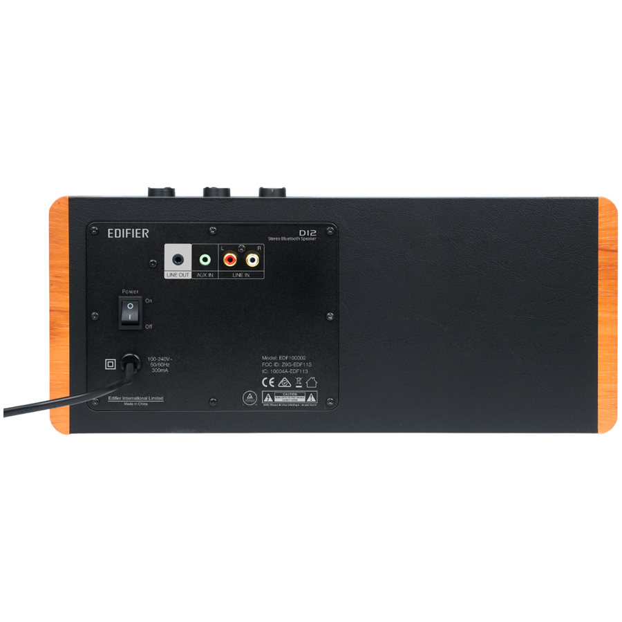 Edifier D12 2.0 Bluetooth Speaker, BT V5.0, RCA, AUX, 2x 4-inch Midrange Drivers, 2x 19mm Tweeters, Remote Control and Top-Mounted Controls, Brown - Image 3