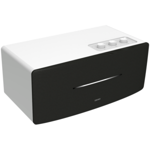 Edifier D12 2.0 Bluetooth Speaker, BT V5.0, RCA, AUX, 2x 4-inch Midrange Drivers, 2x 19mm Tweeters, Remote Control and Top-Mounted Controls, White