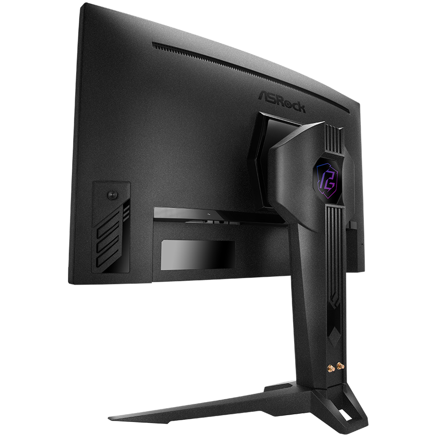Asrock Curved Gaming Monitor, 27" QHD(2560x1440) VA, Anti-Glare, 180 Hz, 132% sRGB, 5000:1, 16:9, 300 cd/m^2, 178º/178º, 1ms (MPRT), FreeSync, Flicker-free, Tilt, Swivel, Hight adj, VESA, 2x 2W Speaker, 2x HDMI, 1x DP, 1x Audio, Wi-Fi antenna, 3Y - Image 3