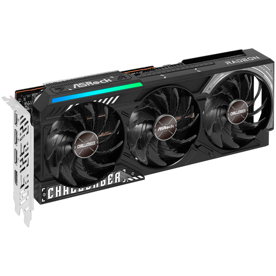 ASROCK Video Card AMD Radeon RX 9070 Challenger 16GB GDDR6 256-bit HDMI 3x DP - Image 3