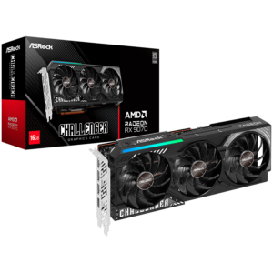 ASROCK Video Card AMD Radeon RX 9070 Challenger 16GB GDDR6 256-bit HDMI 3x DP