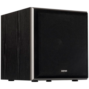 Edifier T5 Powered Subwoofer, 8" front-firing long-throw woofer, 70W RMS, low frequencies down to 38Hz, MDF cabinet with wood grain vinyl