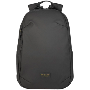 The Laser backpack for 15.6'' laptops and 16'' MacBooks, made from water-resistant resin-coated fabric obtained from recycled plastic, features a compact design and excellent pocket organization.